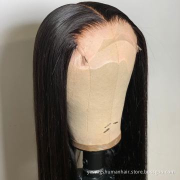 Yeswigs Raw Brazilian Virgin Human Hair Hd Full Transparent Lace Closure Wig Straight Lace Front Wig Human Hair For Black Women